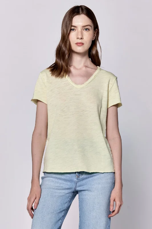 [Dear John] Vanya Tee- Pale Lime Yellow Disco