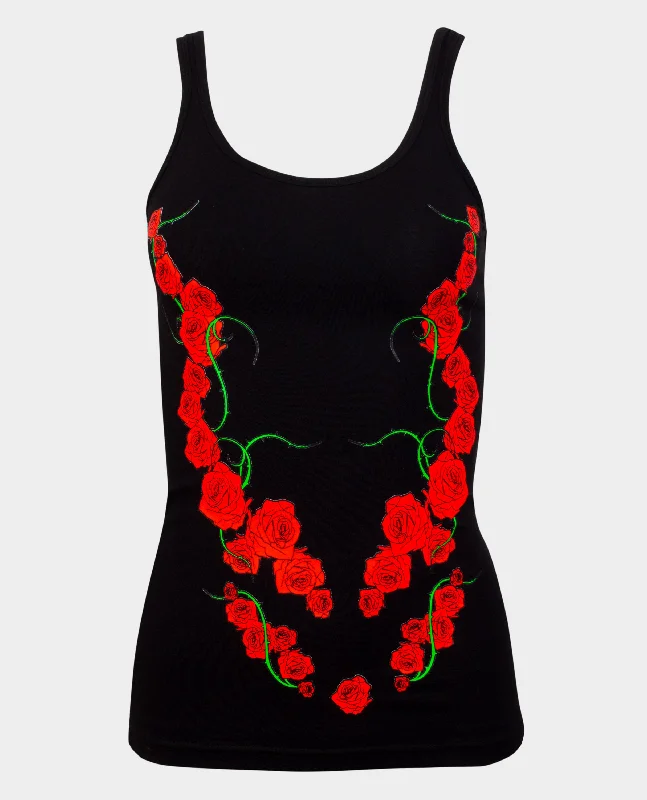GIRLS VEST TATTOO ROSE Traditional Women's Wool