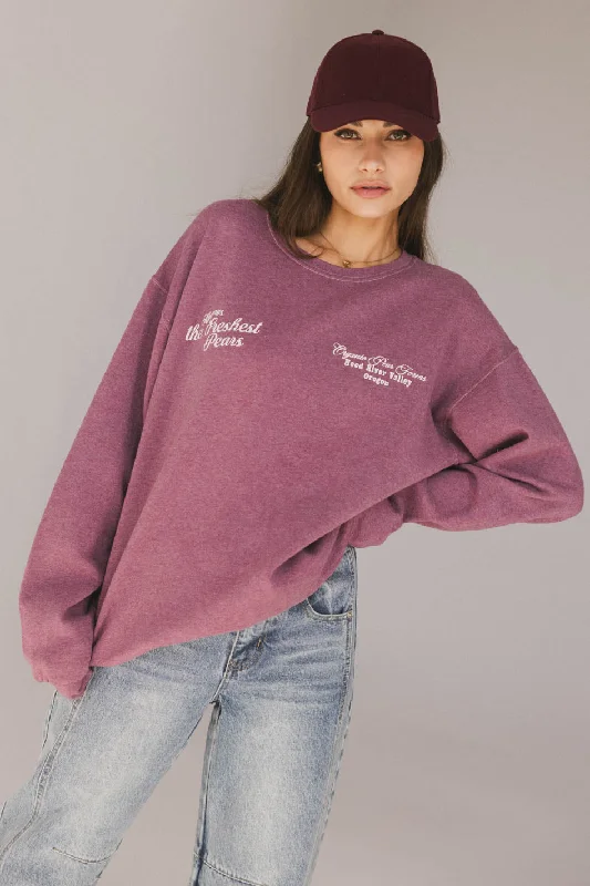 Freshest Pears Crewneck Hip Women's Urban