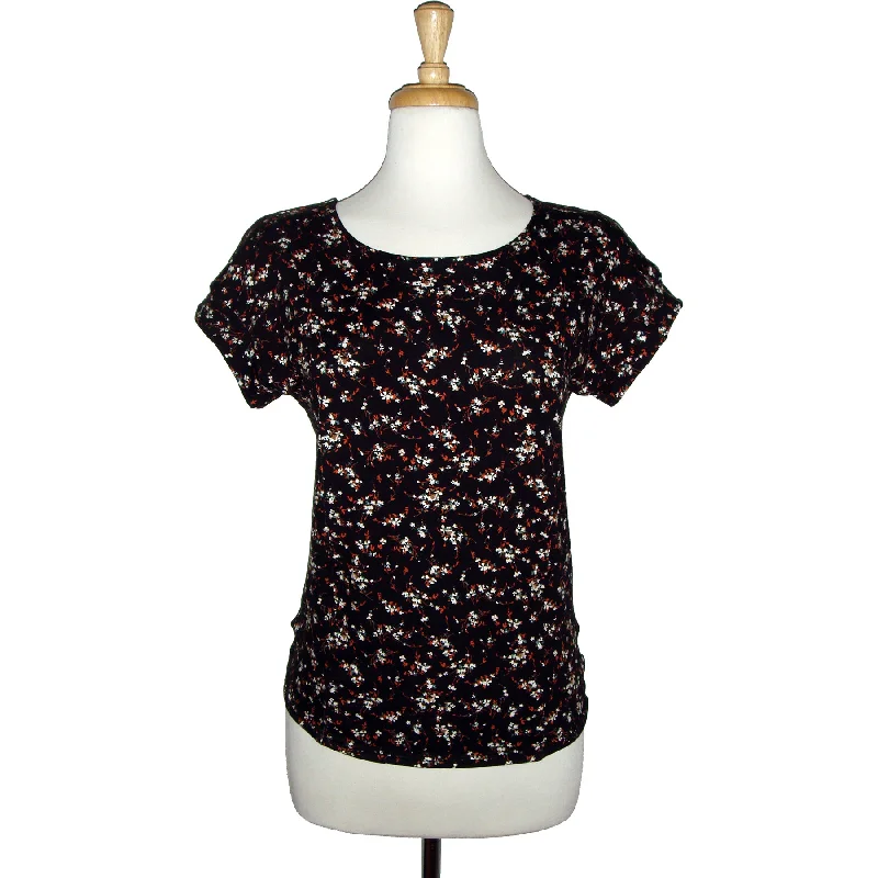Panel Tee - Floral - Rust - Sale Earthy Women's 