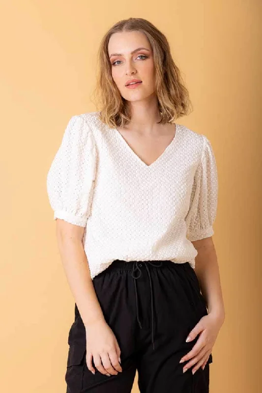 Mary Top White Bohemian Women's Free