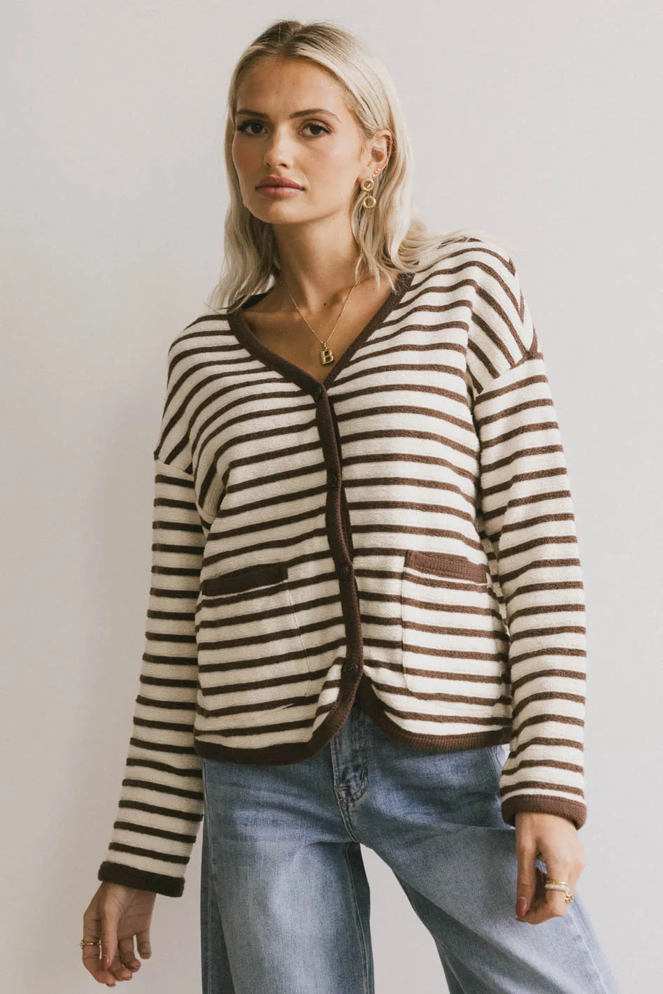 Karis Knit Button Up Cardigan Feminine Women's Soft 
