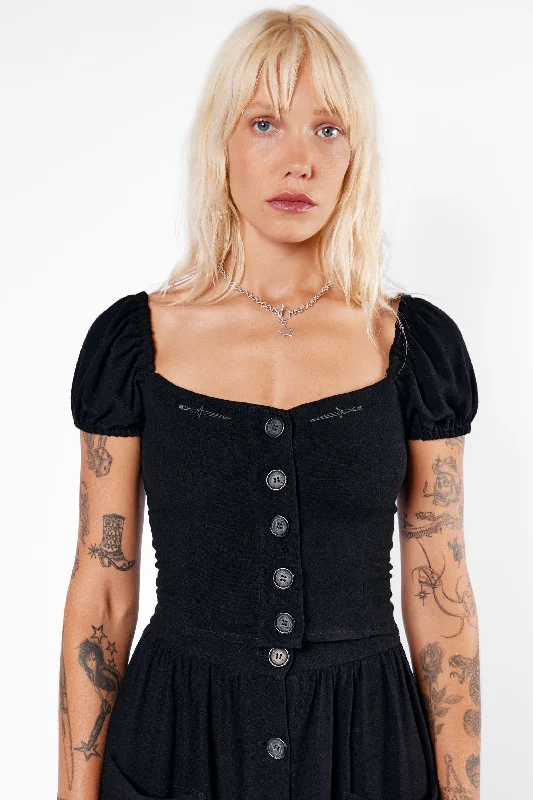 Viviana Linen Button-Up Top Business