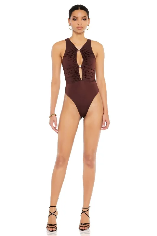 Nookie Clique Bodysuit - Cocoa Laid - back Women's Vibe