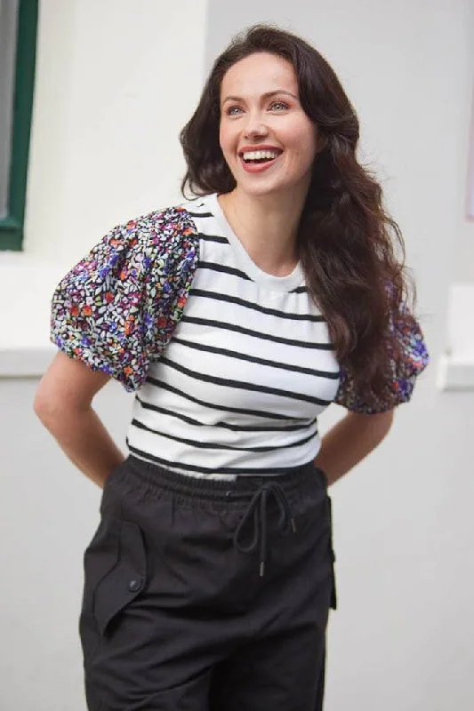 Anais Striped Top Dapper Women's 1920S