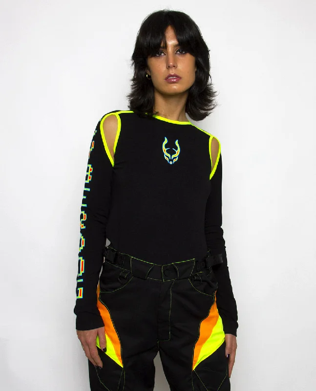 DROP OUT TOP THERMAL Bohemian Women's Free