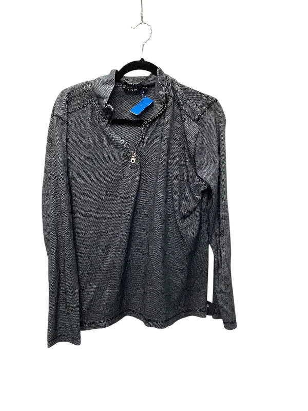 Top Long Sleeve By Apt 9 In Grey, Size: M Sophisticated Women's 