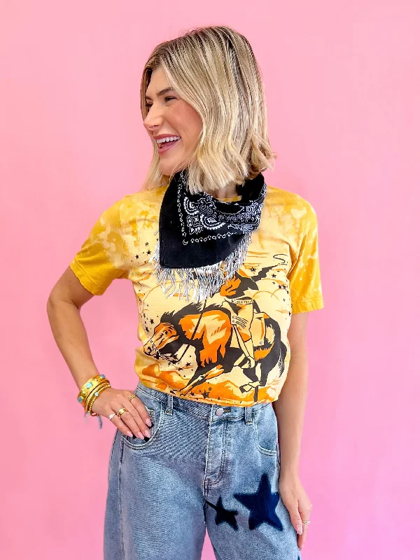 Gina Pink Label Star Cowboy Tee Practical Women's Multi - 