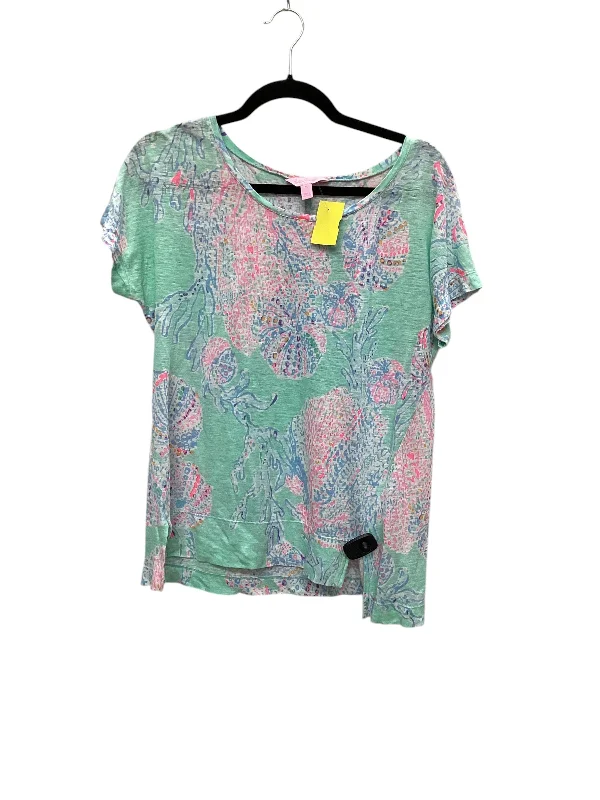 Top Short Sleeve By Lilly Pulitzer In Multi-colored, Size: M Sleek Women's 