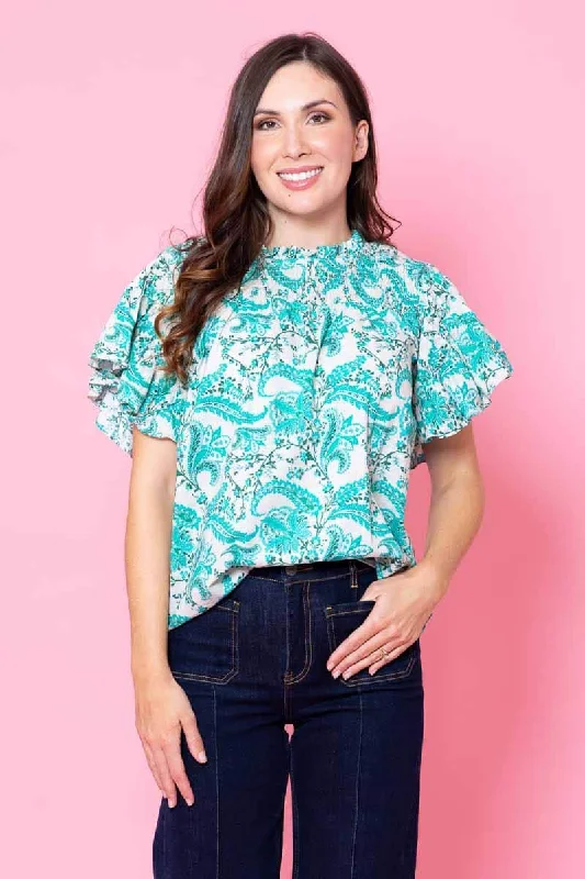Savannah Blouse Paisley Polished Women's Silk