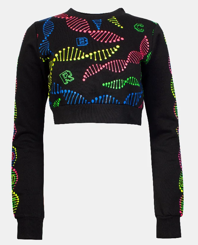 CROP AOP DNA SWEATSHIRT Bold Women's Animal Print