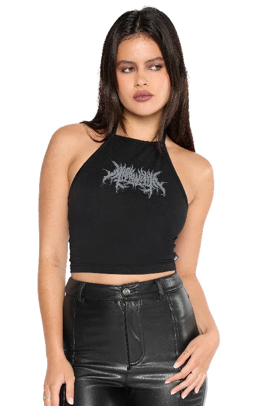 Requiem Halter Crop Top Vacation