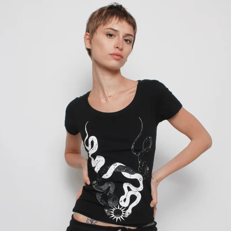 STARGAZER T-SHIRTS GIRLS BLACK Gym