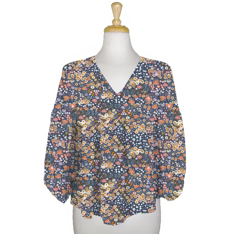 Naomi Top - Floral Fields Refined Women's Hand - crafted