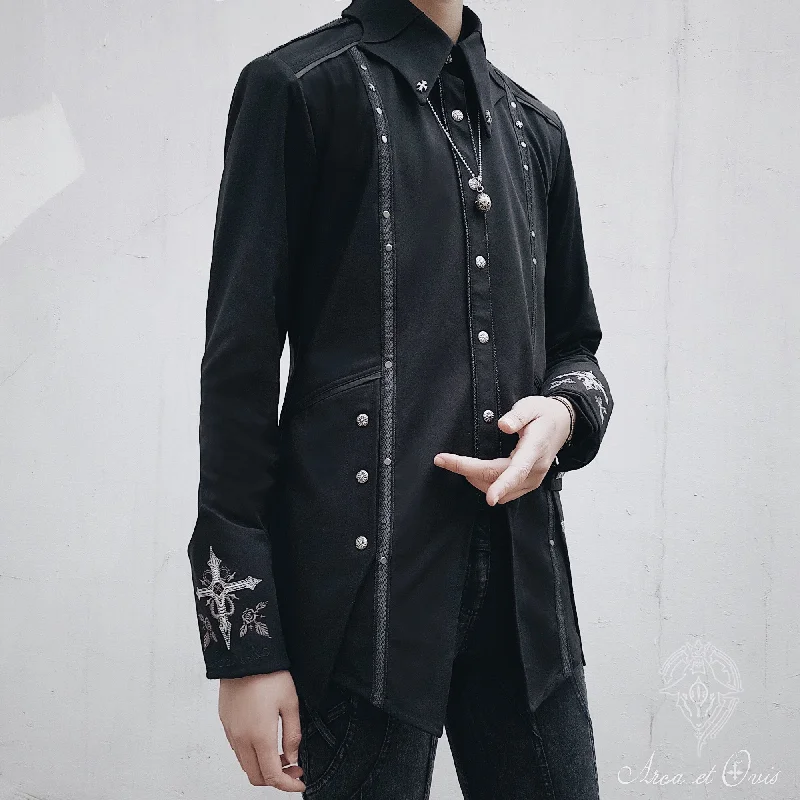 Arca et Ovis~Bat Wings~Gothic Lolita Blouse Ouji Fashion Lolita Shirt Long Sleeve Hip Women's Retro Arca et Ovis~Bat Wings~Gothic Lolita Blouse Ouji Fashion Lolita Shirt Long Sleeve Hip Women's Retro