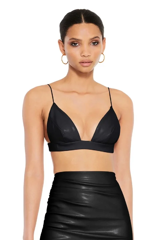 Nookie Rebel Crop - Black Laid - back Women's Style