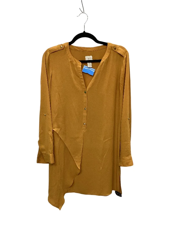 Top Long Sleeve By Chicos In Yellow, Size: S Modern Women's Tech