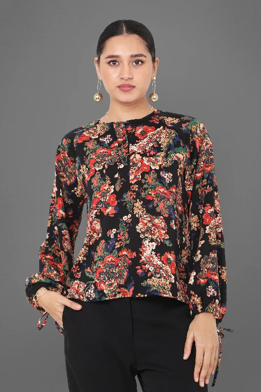 Kuro Floral Printed Top Adventure
