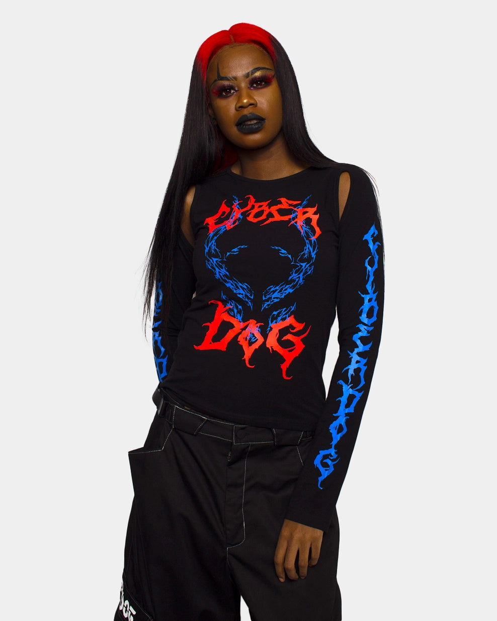 UNDERWORLD DROP OUT TOP BLACK Bohemian Women's Free