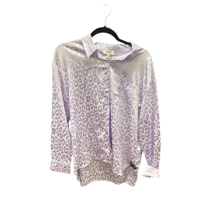 Top Long Sleeve By Umgee In Purple, Size: M Laid - back Women's Vibe