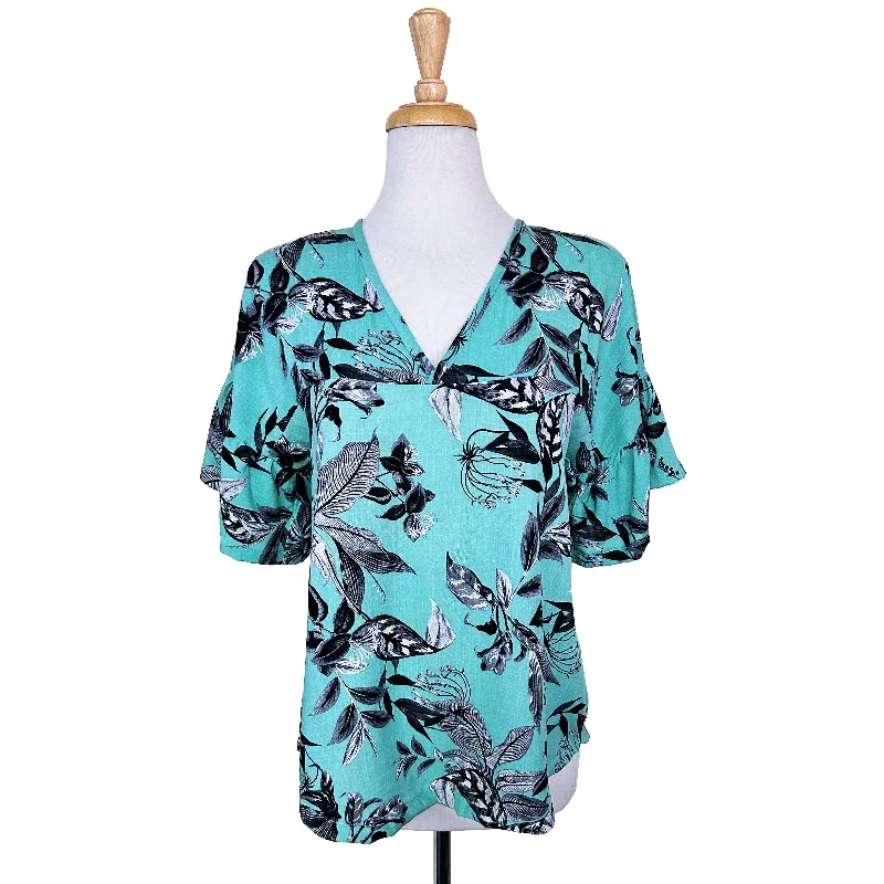 Isabella Top - Turquoise Laid - back Women's Style
