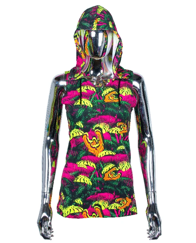 GIRLS TECH VEST NEON JUNGLE performance