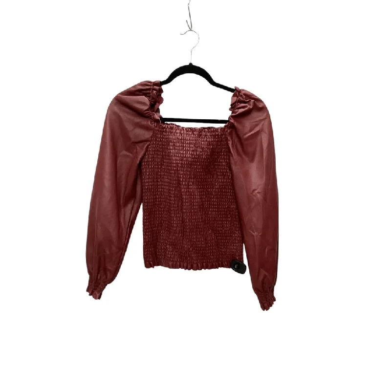 Top Long Sleeve By Marc New York In Red, Size: S Bohemian Women's Free