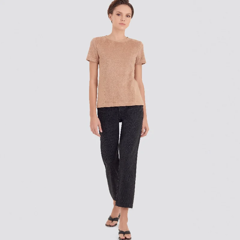 Simplicity Sewing Pattern 9229 Knit Tee Shirt Sharp Women's Italian