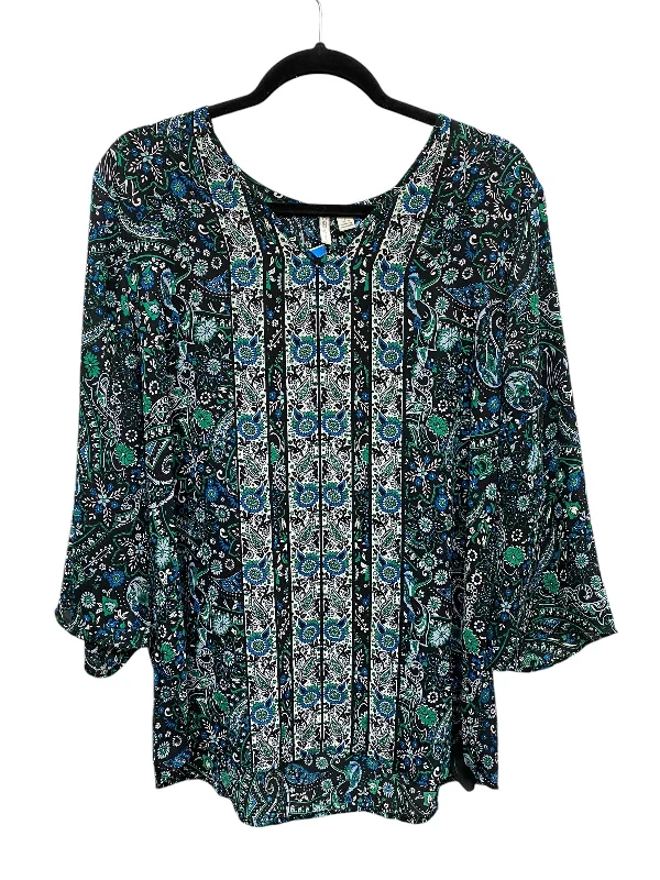 Top Long Sleeve Basic By Cato In Black, Size: L Minimalist Women's Casual