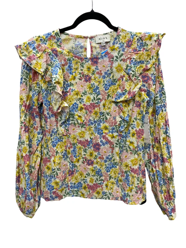 Top Long Sleeve By Clothes Mentor In Floral Print, Size: S Dynamic Women's High - energy Top Long Sleeve By Clothes Mentor In Floral Print, Size: S Dynamic Women's High - energy