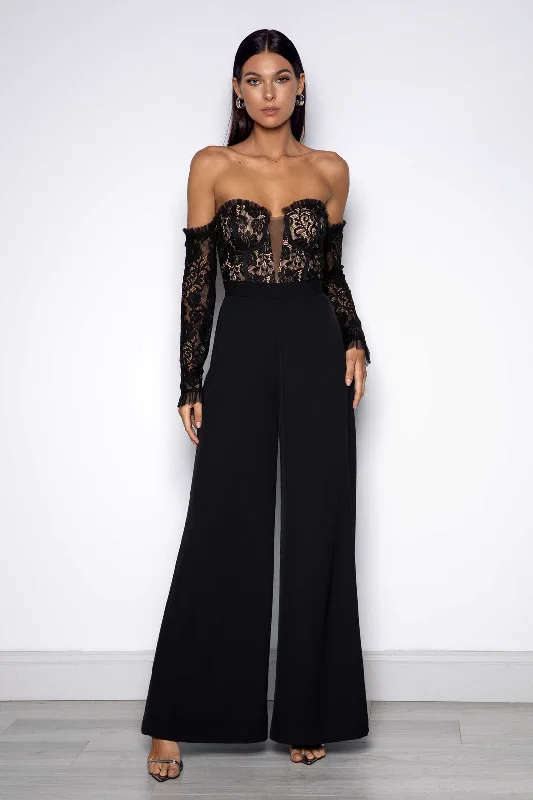 Sharon Bodysuit - Black Traditional Women's Wool