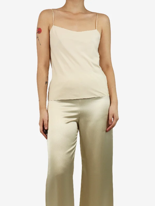 Neutral silk camisole - size S Elegant Women's Formal 