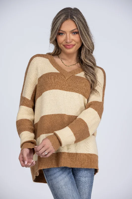 Finally Fall Women's V-Neckline Sweater Casual Women's Japanese 