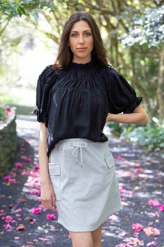 Avalon Top Black Cashmere