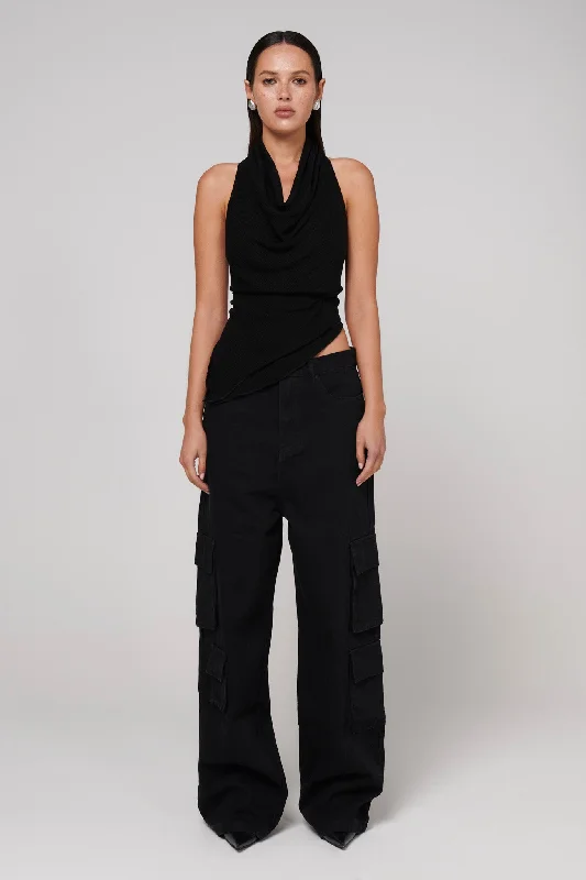 Cerise Top - Black Practical Women's Quick - dry
