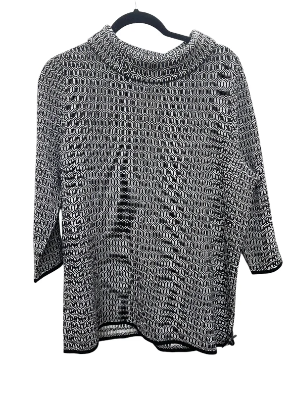 Sweater By Talbots In Black, Size: 1x Sporty Women's Athleisure 