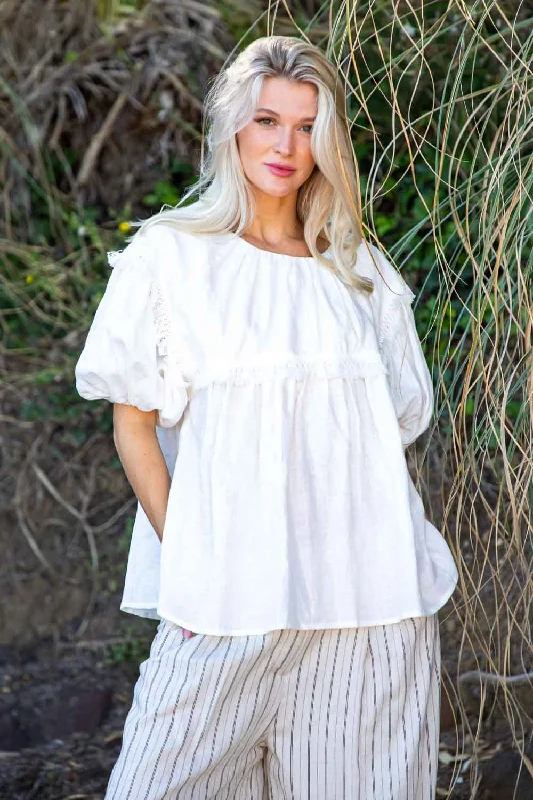 Dove Top White Geometric