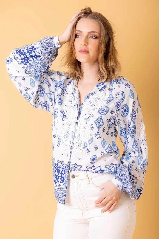 Dream Blouse Blue Streetwear Style for 