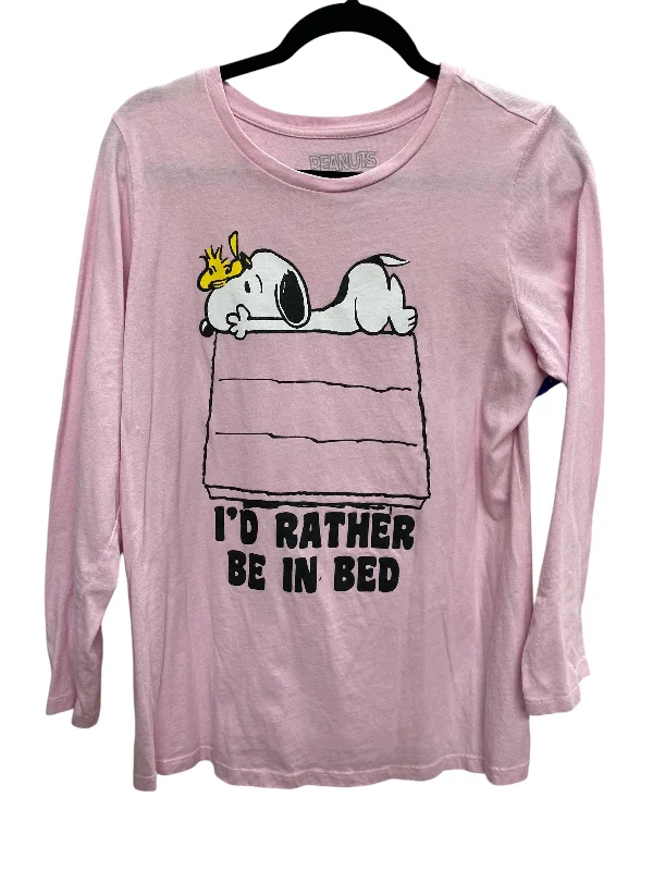 Top Long Sleeve By Clothes Mentor In Pink, Size: M Bohemian Women's Free